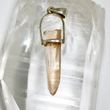Tangerine Lemurian Quartz Raw Crystal Pendant  PPGJ1271
