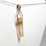 Tangerine Lemurian Quartz Raw Crystal Pendant  PPGJ1271