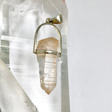 Tangerine Lemurian Quartz Raw Crystal Pendant  PPGJ1272