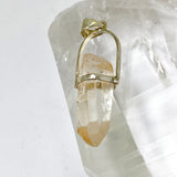Tangerine Lemurian Quartz Raw Crystal Pendant  PPGJ1273