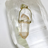Tangerine Lemurian Quartz Raw Crystal Pendant  PPGJ1273