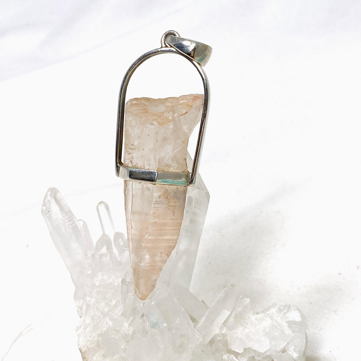 Tangerine Lemurian Quartz Raw Crystal Pendant PPGJ729 - Nature's Magick