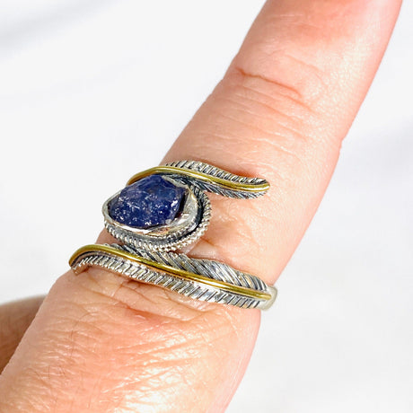 Tanzanite - Leaf Setting Raw Rings R4224 - Nature's Magick