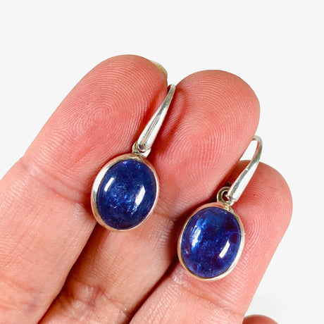 Tanzanite Oval Cabochon Earrings PEGJ110 - Nature's Magick