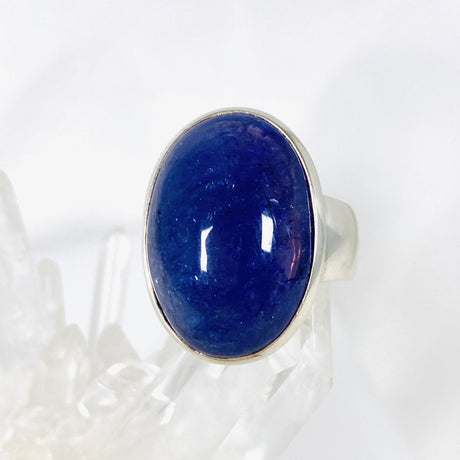 Tanzanite Oval Cabochon Ring s.8.5 PRGJ297 - Nature's Magick