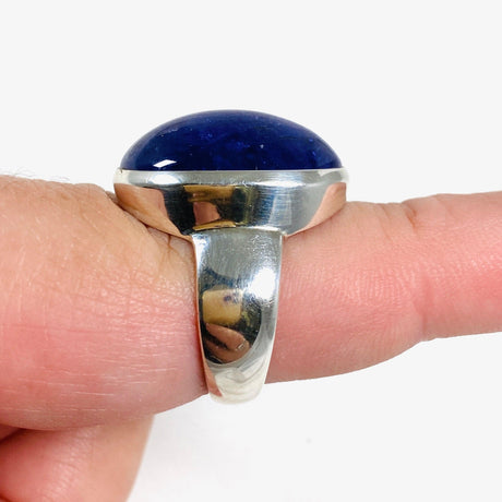 Tanzanite Oval Cabochon Ring s.8.5 PRGJ297 - Nature's Magick