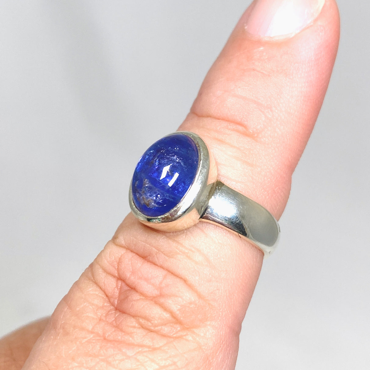 Tanzanite Oval Cabochon Ring Size 7.5 PRGJ512