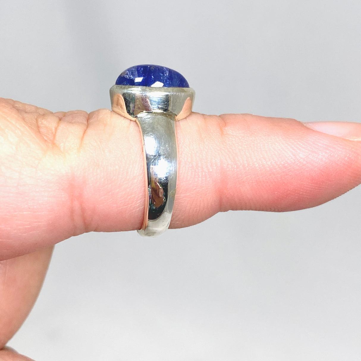 Tanzanite Oval Cabochon Ring Size 7.5 PRGJ512