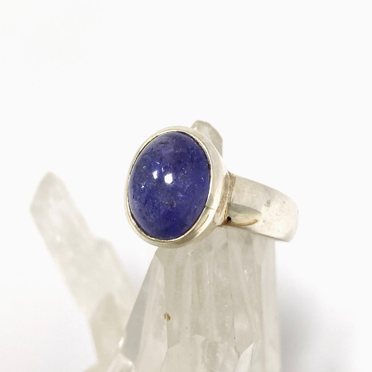 Tanzanite Oval Cabochon Ring Size 7 PRGJ1012