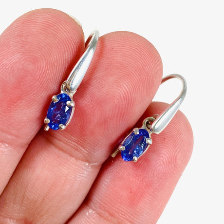 Tanzanite Oval Faceted Earrings PEGJ107 - Nature's Magick