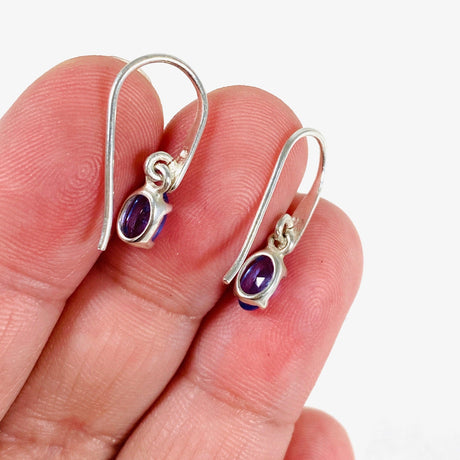 Tanzanite Oval Faceted Earrings PEGJ107 - Nature's Magick