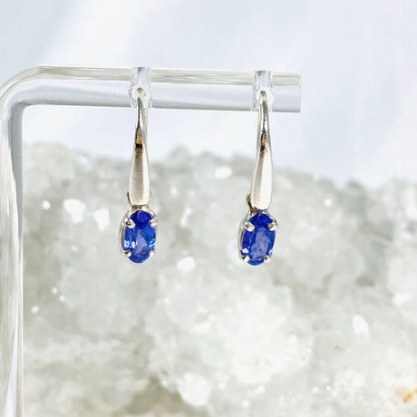 Tanzanite Oval Faceted Earrings PEGJ107 - Nature's Magick