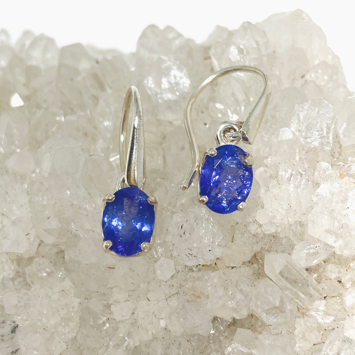 Tanzanite Oval Faceted Earrings PEGJ180