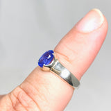 Tanzanite Oval Faceted Ring Size 6 PRGJ507