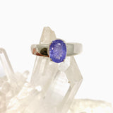 Tanzanite Oval Faceted Ring Size 7.5 PRGJ1016
