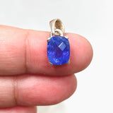 Tanzanite Rectangular Checkerboard Faceted Pendant PPGJ788