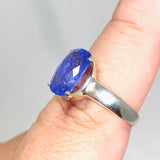 Tanzanite Rectangular Faceted Ring Size 10 PRGJ510