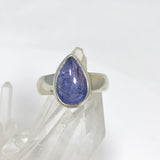 Tanzanite Teardrop Cabochon Ring Size 7.5 PRGJ514