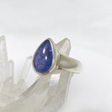 Tanzanite Teardrop Cabochon Ring Size 7.5 PRGJ514