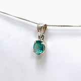 Teal Apatite Oval Faceted Pendant PPGJ991