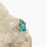 Teal Apatite Rectangular Faceted Pendant PPGJ903