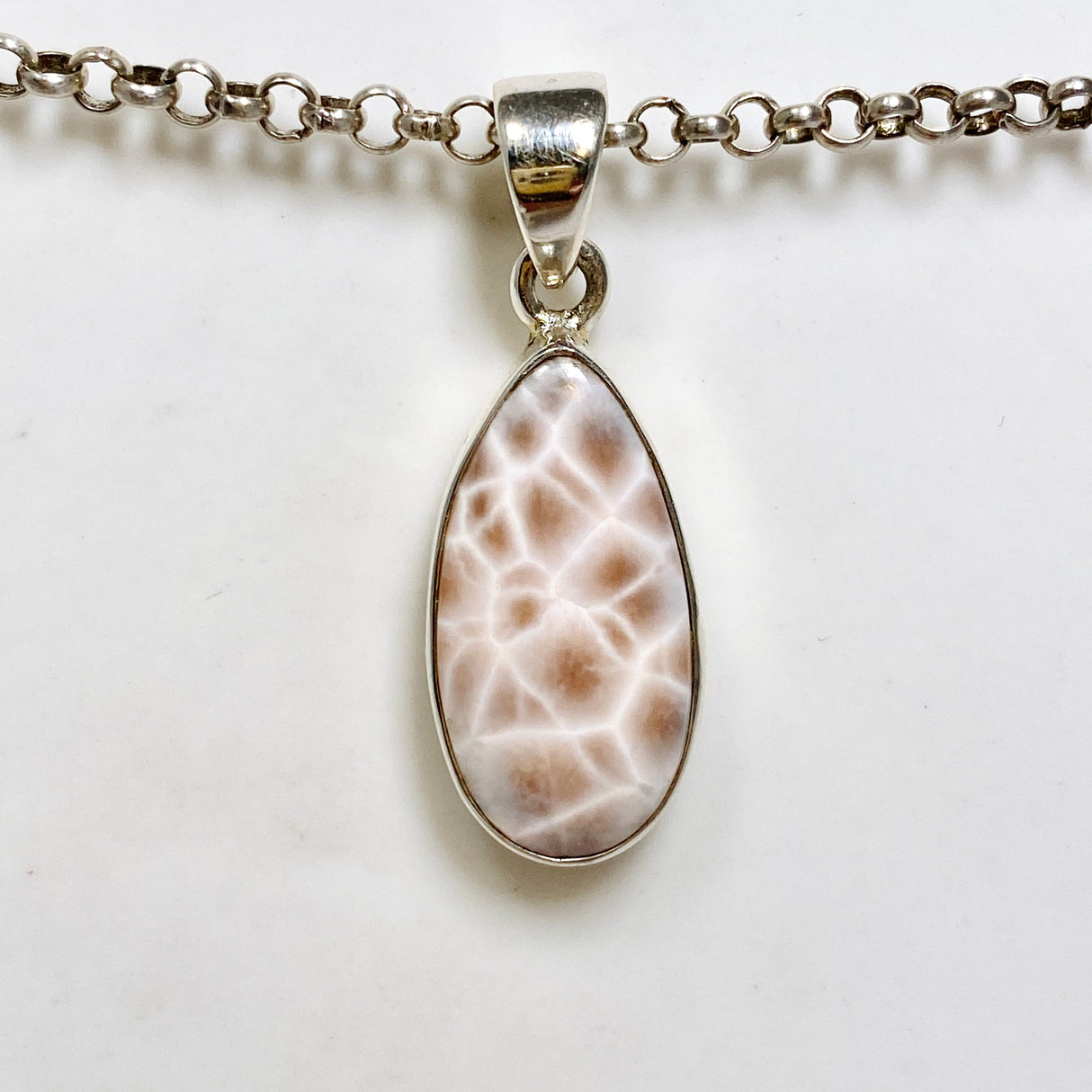 Thomsonite Teardrop Cabochon Pendant CP500-TOM-02