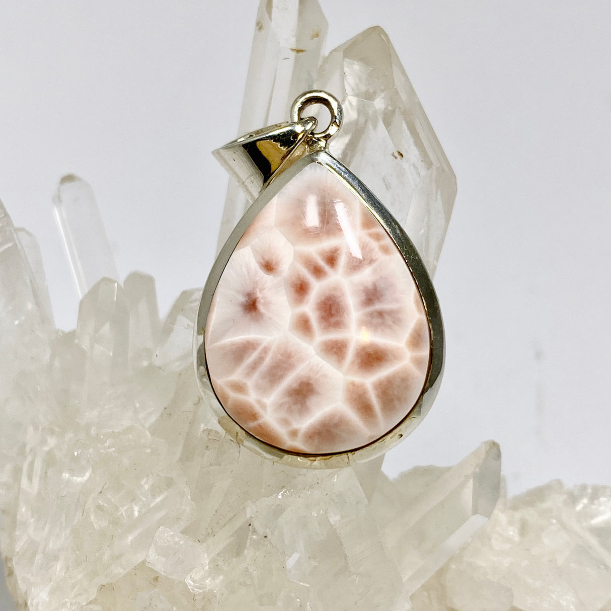 Thomsonite Teardrop Cabochon Pendant CP500-TOM-04