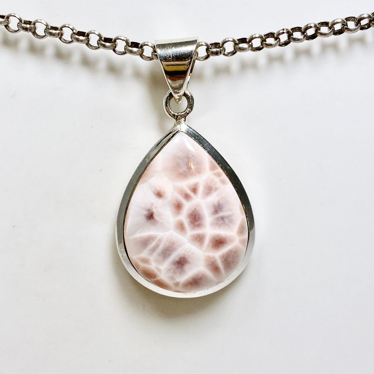 Thomsonite Teardrop Cabochon Pendant CP500-TOM-04