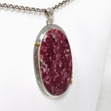 Thulite Oval Pendant in a Decorative Setting KPGJ4485 - Nature's Magick