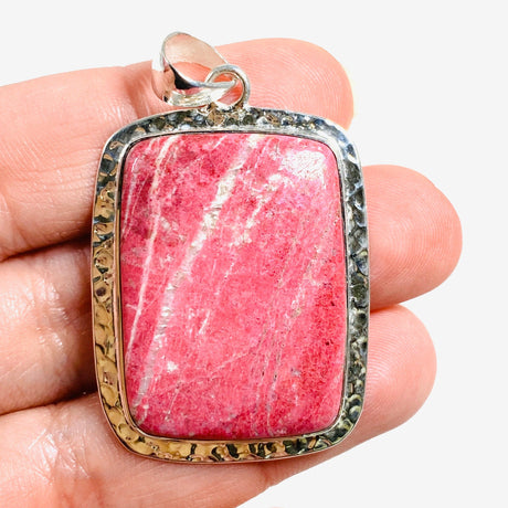 Thulite Rectangular Pendant KPGJ4077 - Nature's Magick