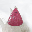 Thulite Teardrop Pendant in a Hammered Setting KPGJ4487 - Nature's Magick