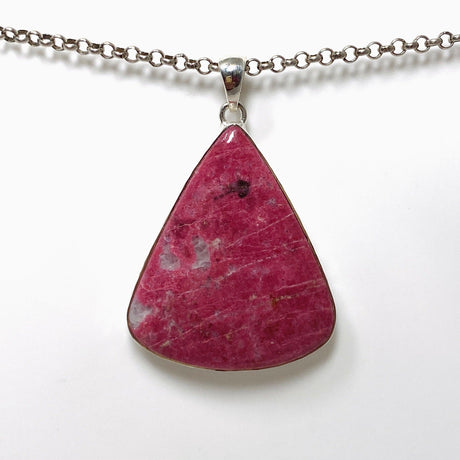 Thulite Teardrop Pendant in a Hammered Setting KPGJ4487 - Nature's Magick