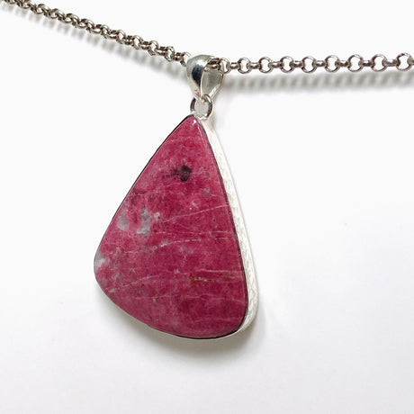 Thulite Teardrop Pendant in a Hammered Setting KPGJ4487 - Nature's Magick