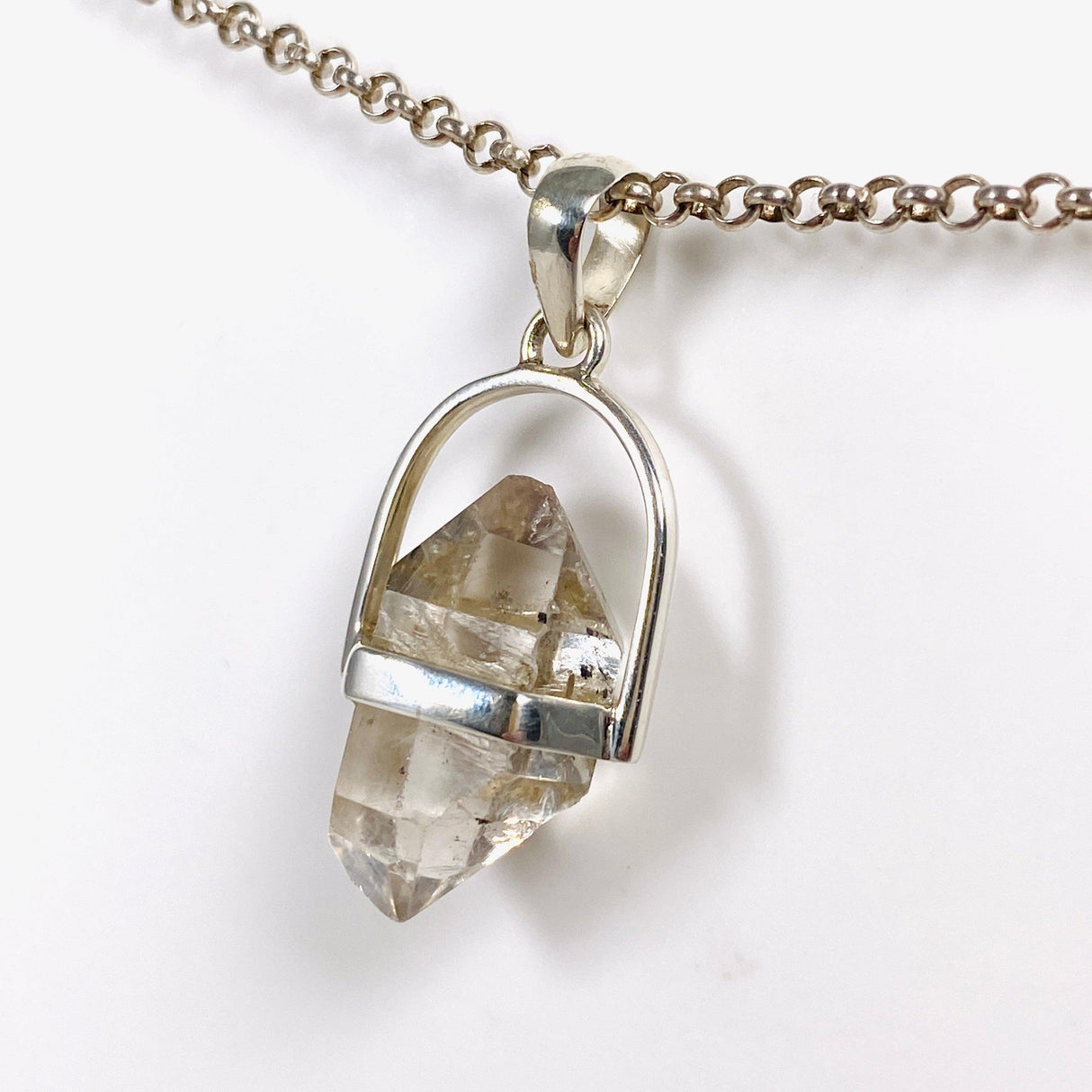 Tibetan Quartz Crystal Pendant PPGJ616 - Nature's Magick