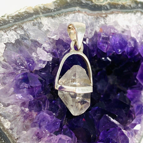 Tibetan Quartz double terminated crystal pendant PPGJ464 - Nature's Magick