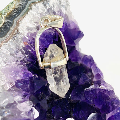 Tibetan Quartz double terminated crystal pendant PPGJ465 - Nature's Magick