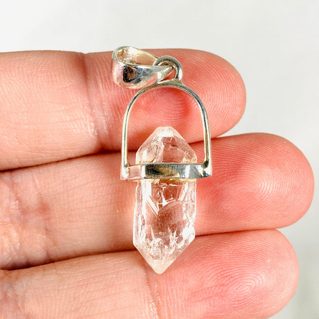 Tibetan Quartz double terminated crystal pendant PPGJ465 - Nature's Magick