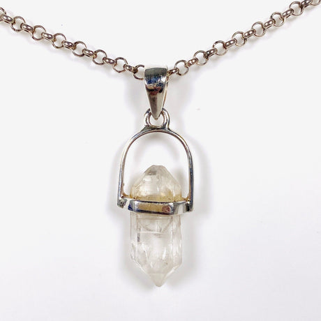 Tibetan Quartz double terminated crystal pendant PPGJ465 - Nature's Magick