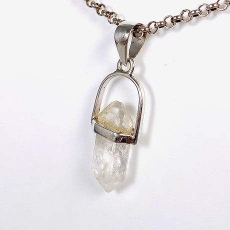 Tibetan Quartz double terminated crystal pendant PPGJ465 - Nature's Magick