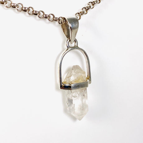 Tibetan Quartz double terminated crystal pendant PPGJ465 - Nature's Magick