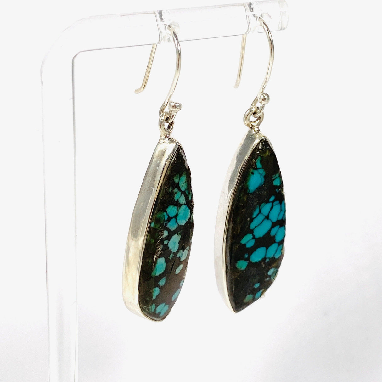 Tibetan Turquoise Drop Earrings KEGJ1431 - Nature's Magick