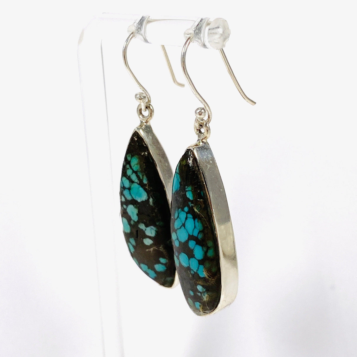 Tibetan Turquoise Drop Earrings KEGJ1431 - Nature's Magick