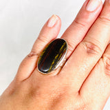 Tiger Iron Oval Beaten Band Ring s.10 KRGJ3063 - Nature's Magick