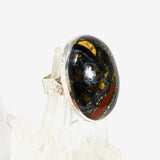 Tiger Iron Oval Beaten Band Ring s.11 KRGJ3064 - Nature's Magick