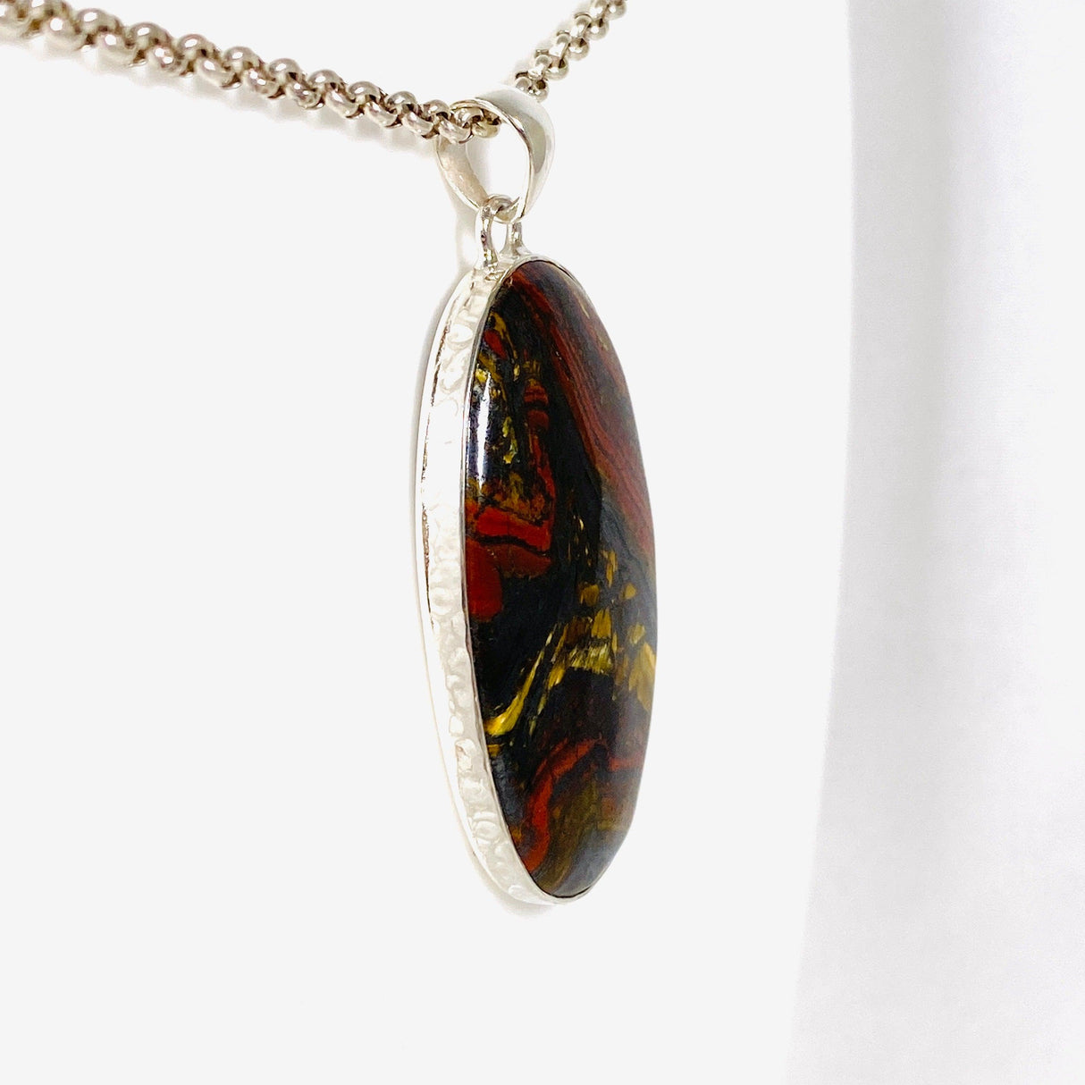 Tiger Iron Oval Pendant KPGJ4063 - Nature's Magick