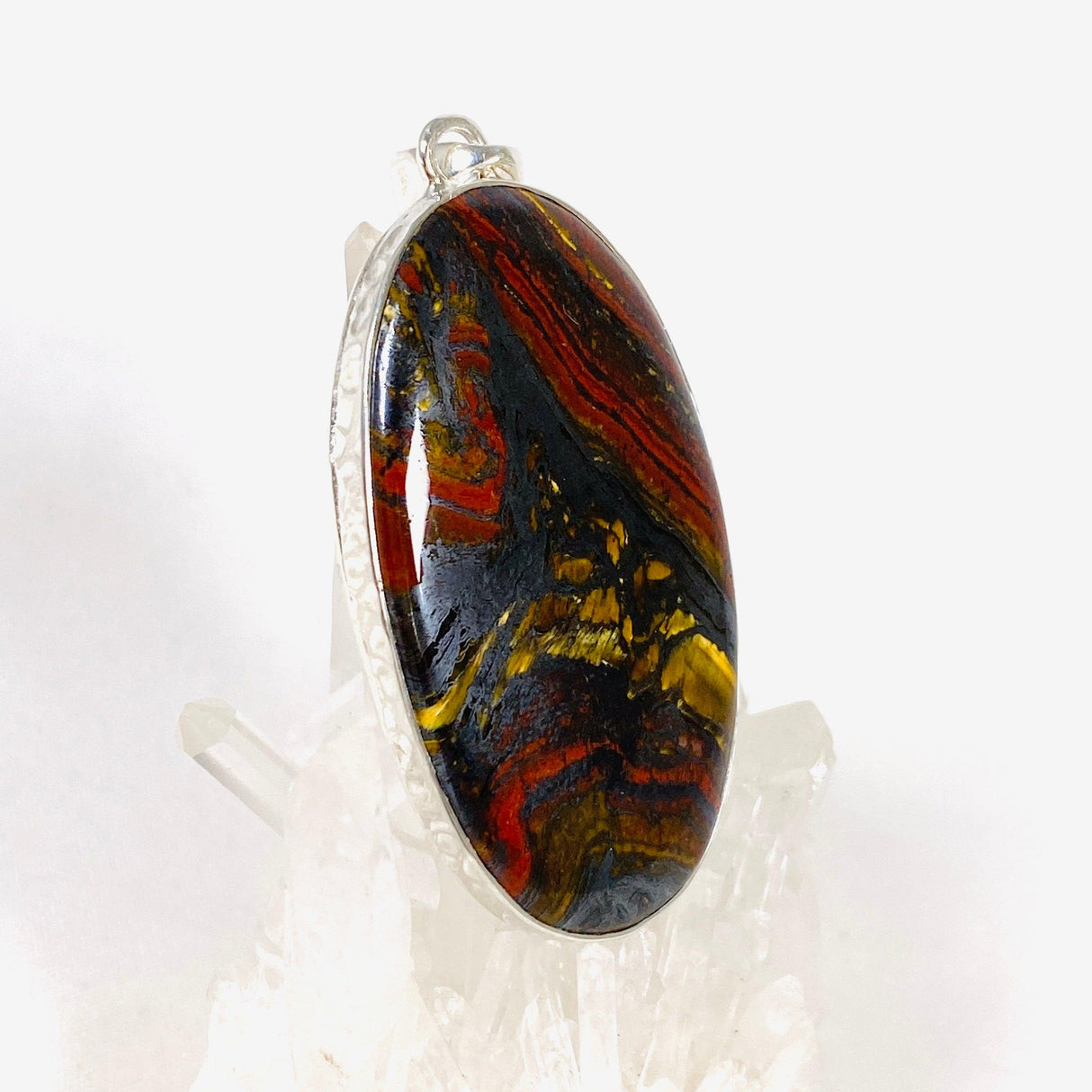 Tiger Iron Oval Pendant KPGJ4063 - Nature's Magick