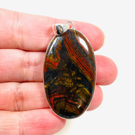 Tiger Iron Oval Pendant KPGJ4063 - Nature's Magick