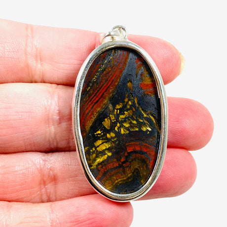 Tiger Iron Oval Pendant KPGJ4063 - Nature's Magick