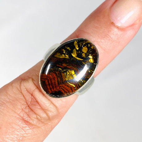 Tiger Iron Oval Ring s.7 KRGJ3056 - Nature's Magick