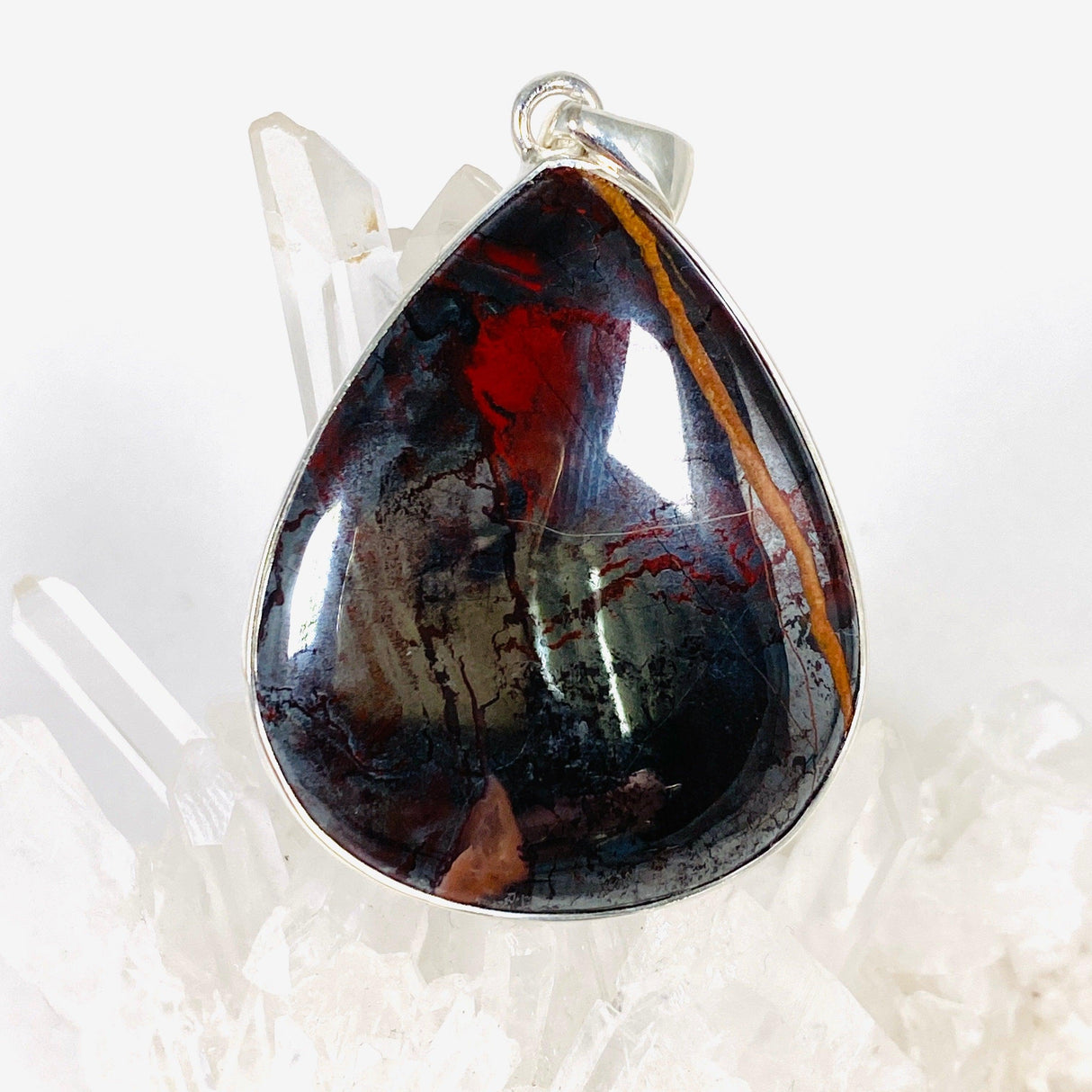 Tiger Iron Teardrop Pendant KPGJ4061 - Nature's Magick